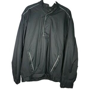 SNAKE EYES Performance Rainwear Men Large 1/4 Zip Pullover Wind Rain Golf Jacket